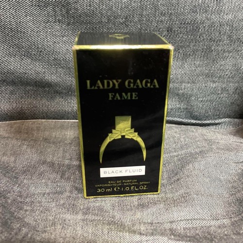 Lady Gaga Fame Black Fluid Eau De Parfum Spray 1.0oz/30ml Discontinued w/BOX - Picture 2 of 8
