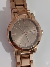 Burbery Rose Gold Tone Analogue Swiss Watch Excellent Condition