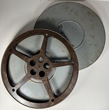 LARGE Vintage 16mm Tayloreel Film Reel Metal 12 1/2" Case