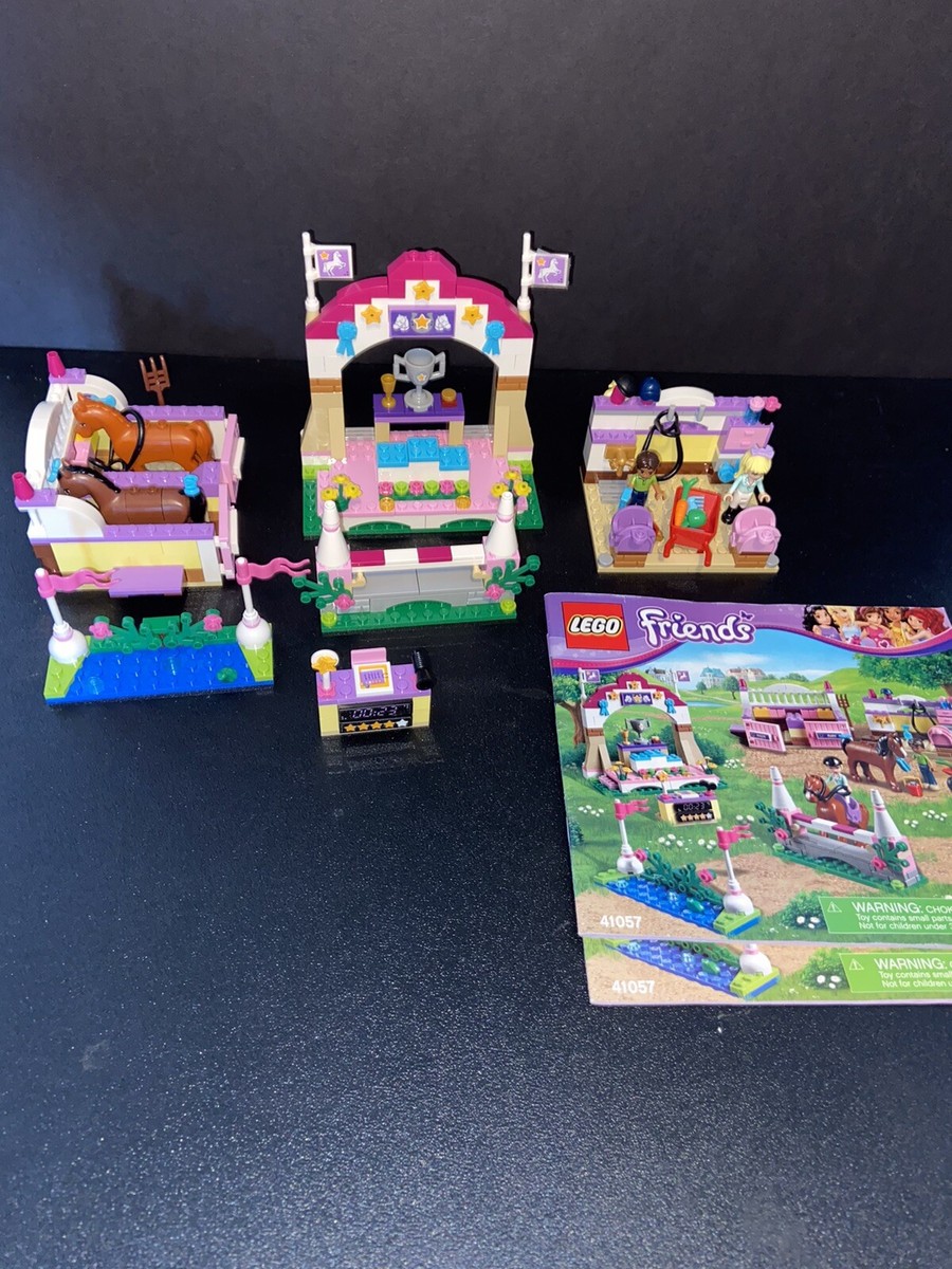 -Lego Friends Heartlake Horse Show 41057 Stephanie with Instruction Books