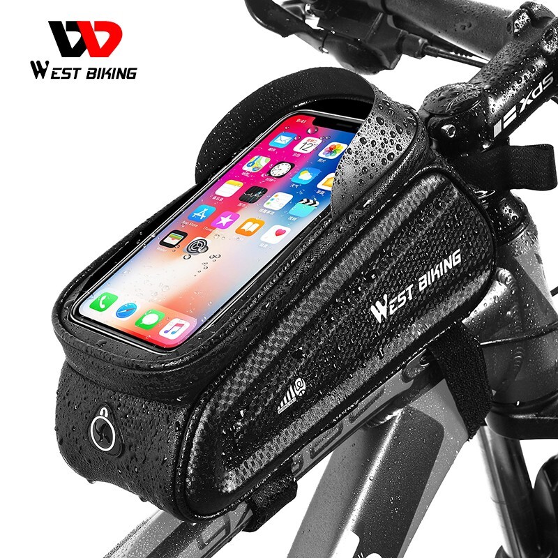 WEST BIKING Bicycle Top Tube Front Frame Bag Cycling Hard Shell
