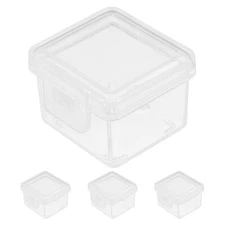 4x Sliced Cheese Containers Preservation Cheese Storage Boxes Cheese Boxes Small