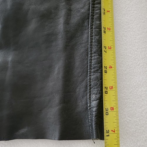 BROOKS Sportswear Black Leather Motorcycle Chaps Size XS Zip & Snap Made in USA - Picture 11 of 14