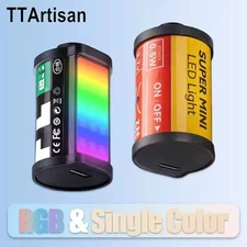 TTArtisan Mini Magnetic LED Video Light RGB Full Color 3000K-6000K Camera Lights