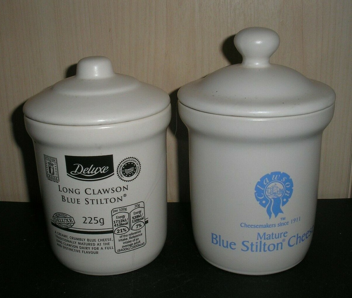 Long Clawson Blue Stilton Cheese Storage Jar London Pottery Ceramic