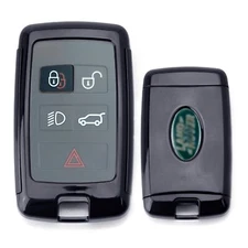 Black TPU Key Fob Case w/Button Cover For 18+ Range Rover Defender Discovery