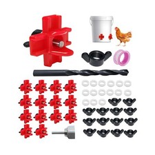 15 Pack Chicken Waterer Nipples,Horizontal Chicken Nipple Waterer f... Fast Ship