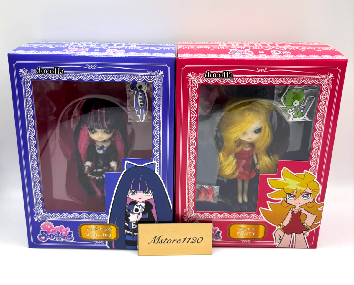 グルーヴ ドコラ パンティ&ストッキング ドール docolla フィギュア Docolla DAL Panty & Stocking with Garterbelt Doll Figure Set of 2