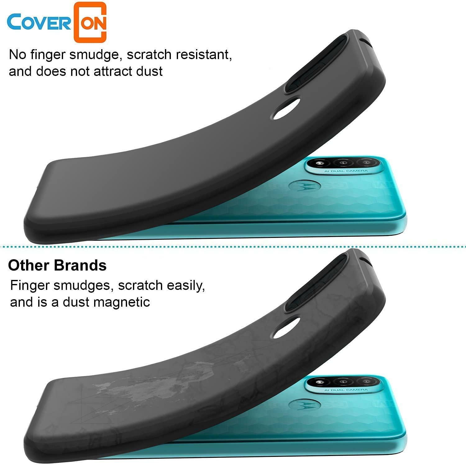 For Motorola Moto G31 Case, Slim Black Silicone Shockproof Gel Phone