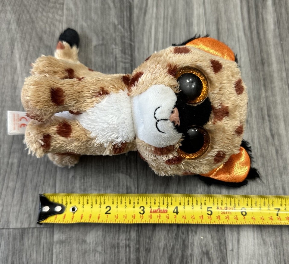 Ty Beanie Boos Buckwheat Lynx 6 Inch Plush Glitter Eyes Stuffed Animal