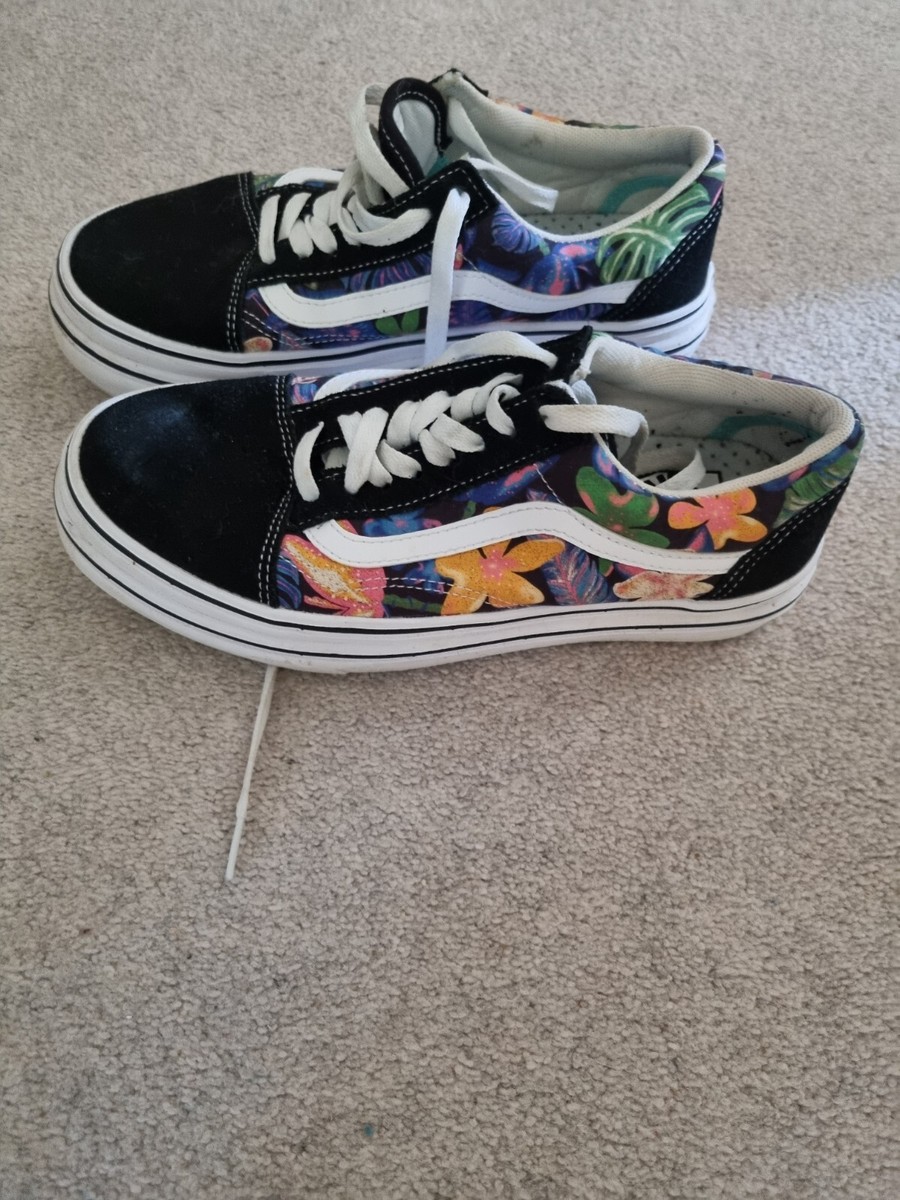 Depop Funky Vans Shoes Super Weird Rare Cool Vans Shoes With Zebra