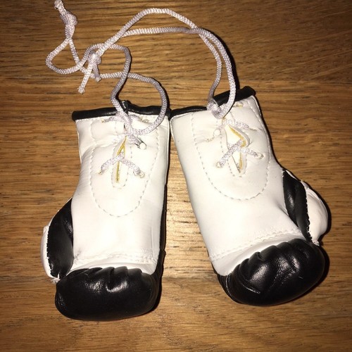 Mike Tyson Autographed Mini Boxing Gloves & Keyring Signed memorabilia Gift Set - Picture 4 of 10
