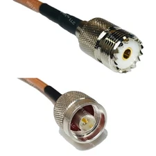 RG400 SO239 UHF Female to N MALE RF Cable FAST-SHIP LOT