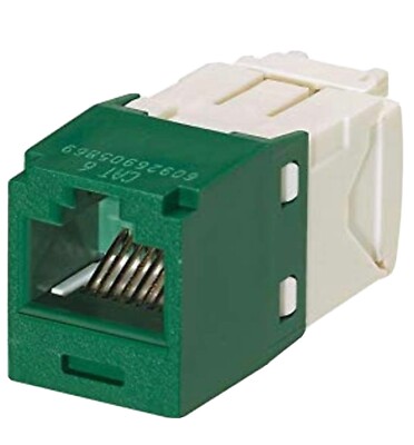 Brand New Panduit Category Cat 6 Jacks RJ45 CJ688TGGR Cat6 BOX OF 50 Color Green