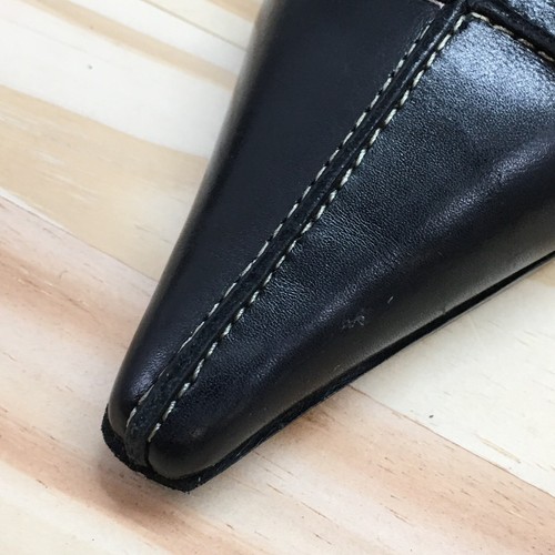 Joan & David Shoes Womens 10.5 M Duke Slingback Black Leather Pointed Toe Casual - Picture 6 of 20