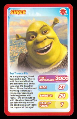 1 x Infokarte Movie Heroes Shrek - R047