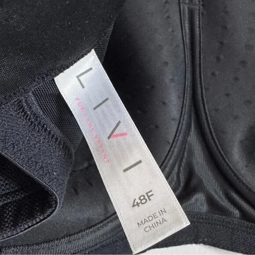 LIVI Active Sports Bra 48F Max Support Wicking Underwire Lane Bryant - Picture 7 of 8