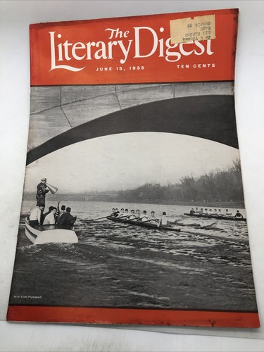 Vintage The Literary Digest Magazine June 15, 1935