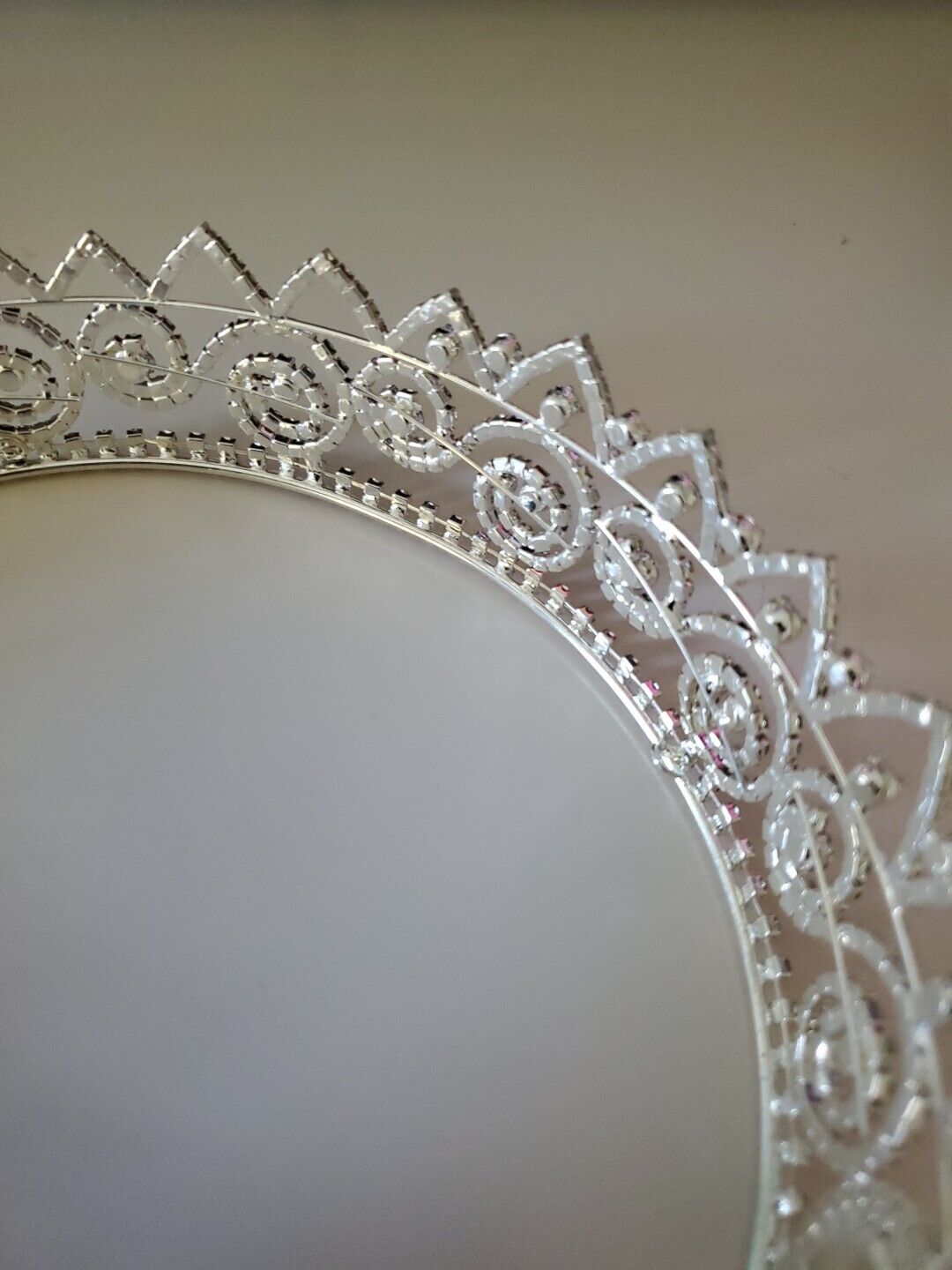 Vtg. RHINESTONE Crystal Princess Tiara Wedding Br… - image 11