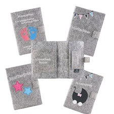 ✅ Mutterpass Hülle Filz für deutschen Mutterpass Mamapass Mutter Geburt