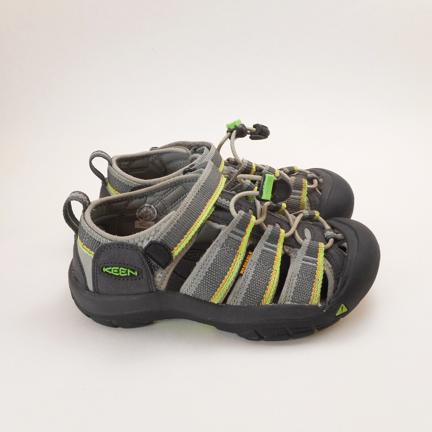 Sandali Keen giovani 1 Y punta chiusa grigio lime sport acquatici scarpe escursionismo outdoor