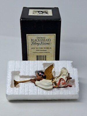 Thomas Blackshears Ebony Vision Joy to The World Ornament - 1999
