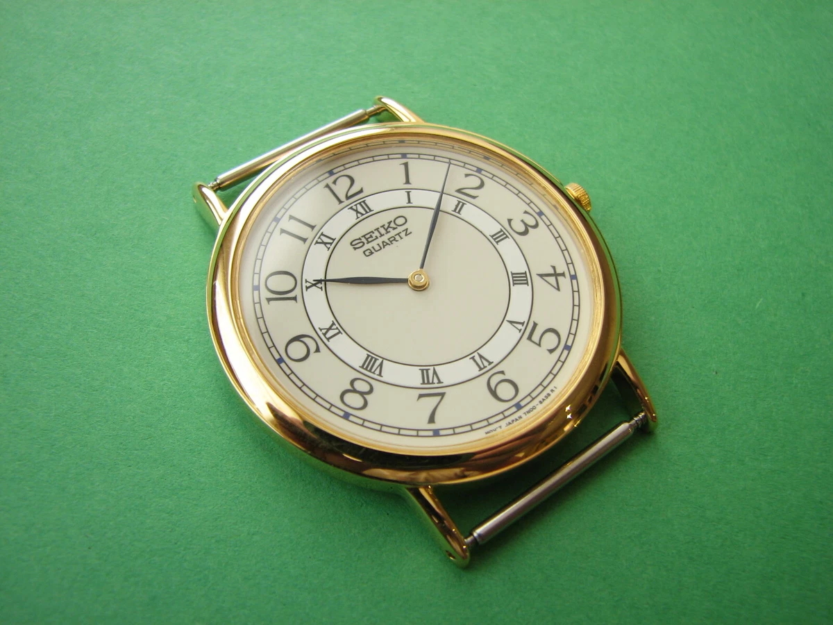 NEW NOS Vintage Seiko premium round analog dress watch case for parts Nr. 4860