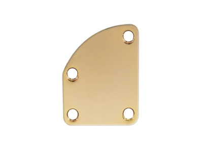 Neck plate Halsplatte halbrund in gold US Deluxe