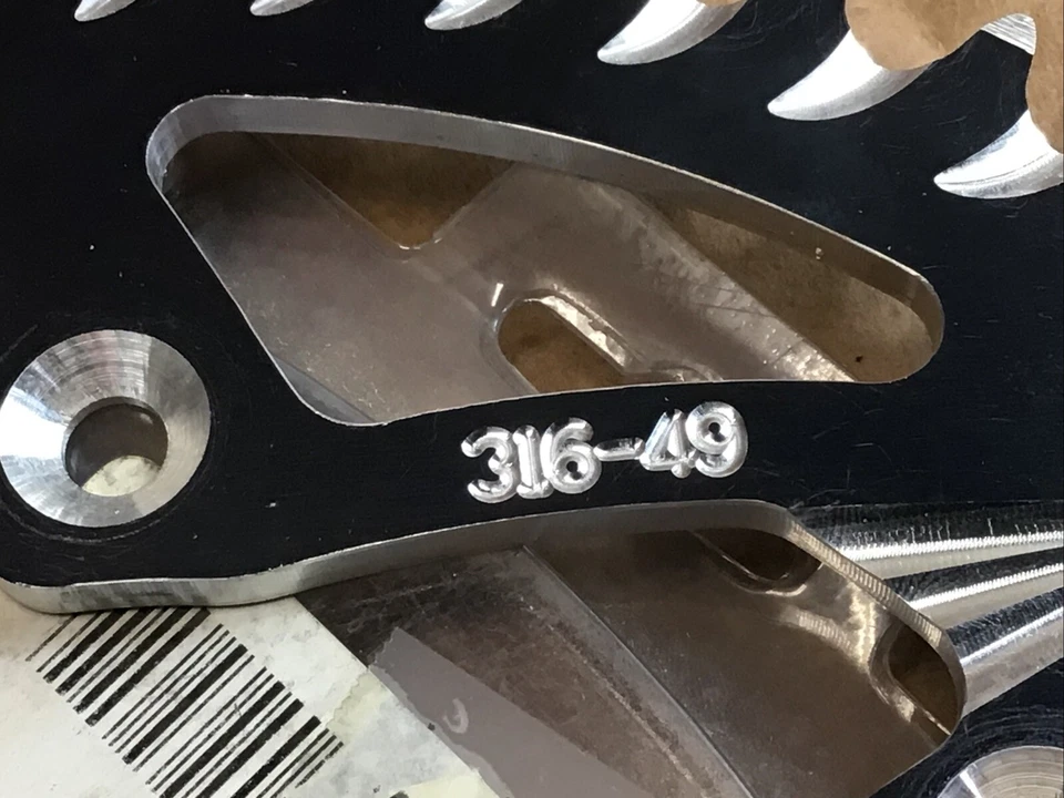 Piñón trasero Vortex aluminio 49 dientes, 316-49, Husqvarna TC, TE, TE I, FC, TX, Foto 4 de 4