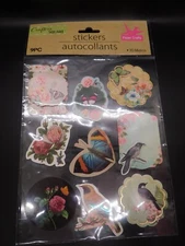 Crafter's square Butterflies & Birds 3D stickers 9pc