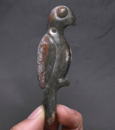 10cm China Hongshan Culture Old Jade Carving Fly Bird Animal Amulet ...