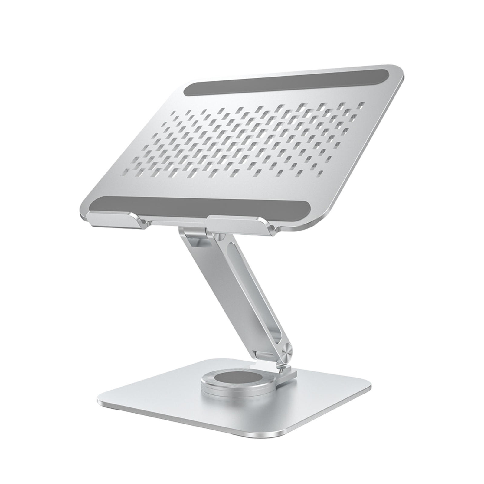 Laptop Stand For Desk, Adjustable Computer Stand With 360° Rotating Base-image