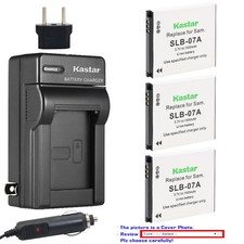 Kastar Battery AC Charger for Samsung SLB-07A SLB-07B Samsung TL220 Camera
