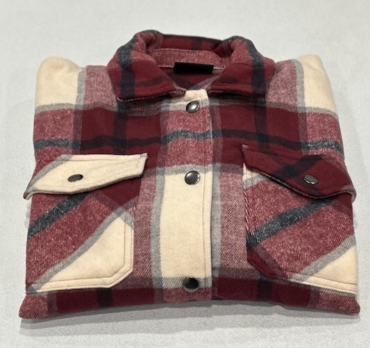 HFX Women's Shirt Jacket, Red, Size L