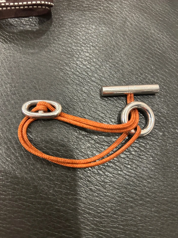 Pulsera patrón Hermès en plata .925 Foto 2 de 3