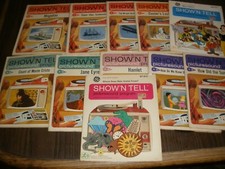 LOT OF 12 GENERAL ELECTRIC SHOW'N TELL PICTURESOUND PROGRAMS UNTESTED