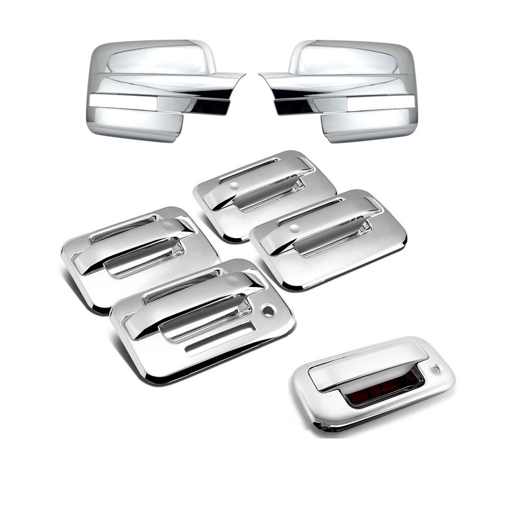 For 21-24 Ford F150 / 23-24 F250 F350 Chrome Door Handle Covers (W/O - Foto 5