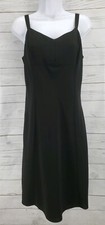 LOFT Ann Taylor 8 Petite Little Black Dress Sleeveless Flare Party Zip