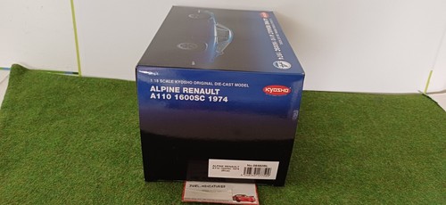 RENAULT ALPINE A110 1600SC 1974 bleu 1/18 KYOSHO 08482BL voiture miniature coll. - Picture 10 of 11