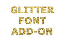 Glitter font ADD-ON Upgrade