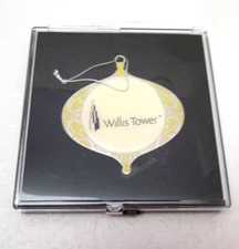NEW Willis - Sears Tower Chicago Illinois 3" x3" metal ORNAMENT Souvenir