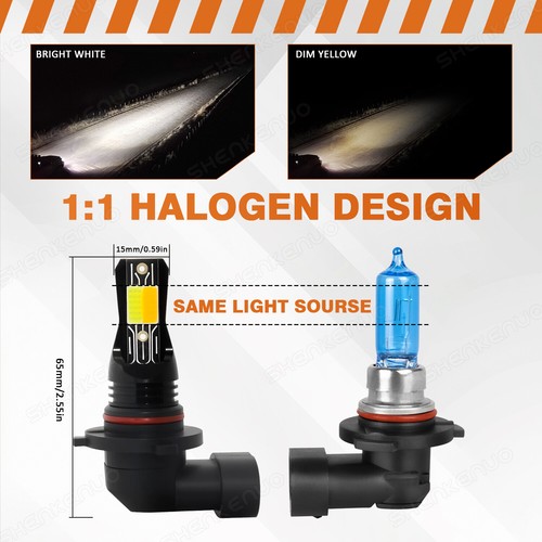 9005 9145 H10 LED Fog Light Bulbs White/Yellow For Ford Ranger 1998-2011 - Picture 8 of 10
