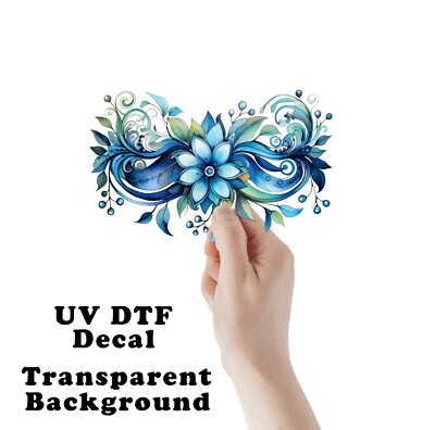 Teal Swa8 UV DTF Transparent Sticker / Decal