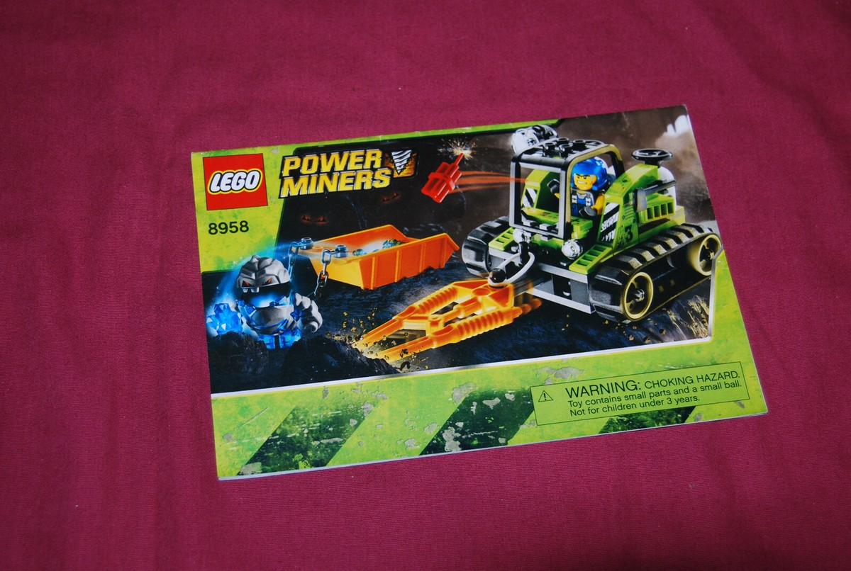 Lego Instruction Manual Granite Grinder Power Miners 8958 No