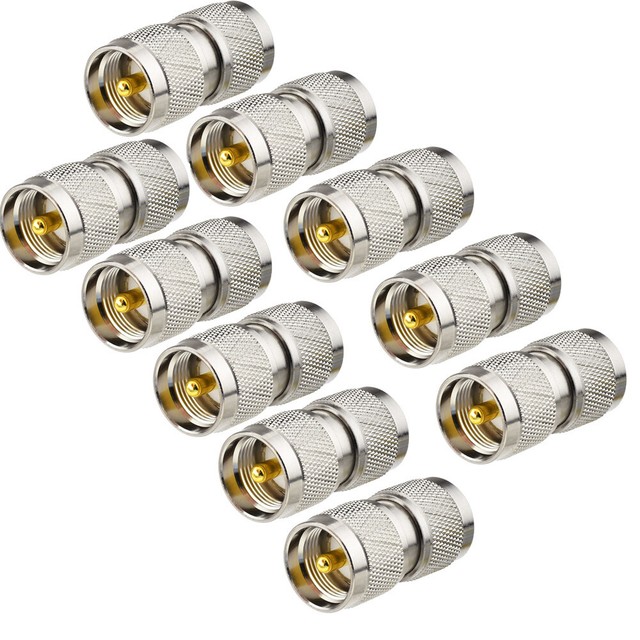 10 x VHF UHF PL259 Plug Male to PL259 Plug Male Coaxial Connector