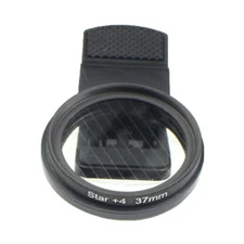 BGNING 37MM Mobile Phone Filter Clip Lens for 4-Line Star Light /UV /CPL Filter