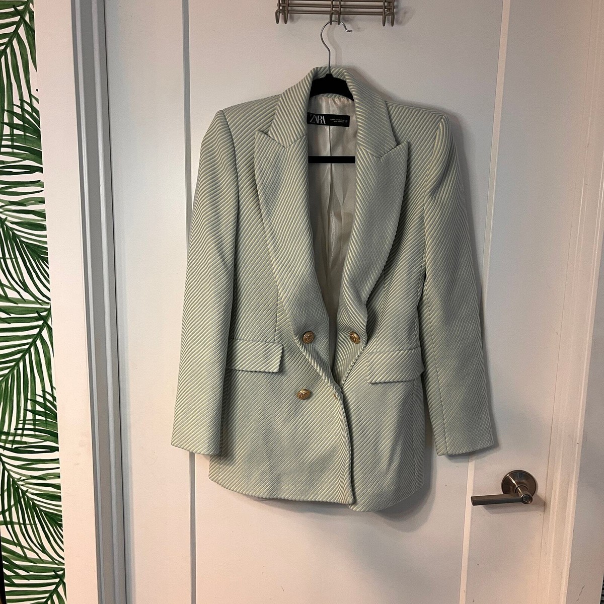 Zara Textured Double-Breasted Blazer Jacket Size XS | eBay Zara Textured Double-Breasted Blazer Jacket Size XS | eBay