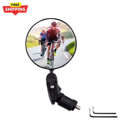 1PCS Universal Bicycle Rearview Mirror Adjustable Rotate Wide Angle Cycling Hand - Picture 11 of 13