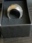 VINTAGE BIG CHUNKY 925 THAILAND CARVED LARGE WOMEN STATEMENT RING SIZE 9