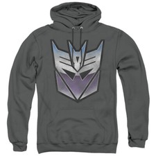 Transformers Hoodie Blue and Purple Decepticon Charcoal Hoody